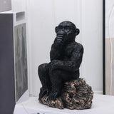 Maxbell Gorilla Statue Modern Decorative Sculpture for Entrance Desk Home Decoration
