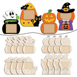Maxbell 16x Halloween Picture Frame Craft Kit Party Embellishments DIY Wooden Crafts