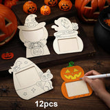 Maxbell 16x Halloween Picture Frame Craft Kit Party Embellishments DIY Wooden Crafts