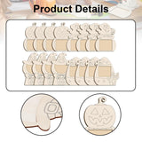 Maxbell 16x Halloween Picture Frame Craft Kit Party Embellishments DIY Wooden Crafts