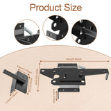 Maxbell Heavy Duty Self Locking Gate Latch Black Post Mount for Garden Farmhous Yard