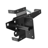 Maxbell Heavy Duty Self Locking Gate Latch Black Post Mount for Garden Farmhous Yard