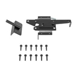 Maxbell Heavy Duty Self Locking Gate Latch Black Post Mount for Garden Farmhous Yard