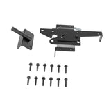 Maxbell Heavy Duty Self Locking Gate Latch Black Post Mount for Garden Farmhous Yard