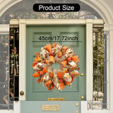 Maxbell Fall Wreath Decorative Round Autumn Wreath for Indoor Outdoor Cafe Fireplace