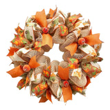 Maxbell Fall Wreath Decorative Round Autumn Wreath for Indoor Outdoor Cafe Fireplace