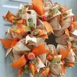 Maxbell Fall Wreath Decorative Round Autumn Wreath for Indoor Outdoor Cafe Fireplace