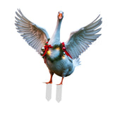 Maxbell Garden Duck Stake Yard Art Decorative Insert Ornament for Balcony Home House Aesthetic A