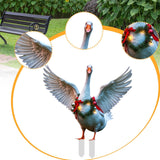 Maxbell Garden Duck Stake Yard Art Decorative Insert Ornament for Balcony Home House Aesthetic A