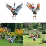 Maxbell Garden Duck Stake Yard Art Decorative Insert Ornament for Balcony Home House Aesthetic A