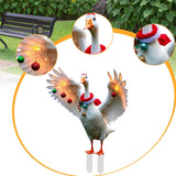 Maxbell Garden Duck Stake Yard Art Decorative Insert Ornament for Balcony Home House Aesthetic B