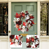 Maxbell Fall Wreath Maple Leaves Thanksgiving Decor for Shelf Indoor Outdoor Wedding