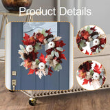 Maxbell Fall Wreath Maple Leaves Thanksgiving Decor for Shelf Indoor Outdoor Wedding
