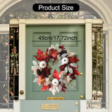 Maxbell Fall Wreath Maple Leaves Thanksgiving Decor for Shelf Indoor Outdoor Wedding