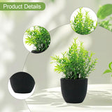 Maxbell Mini Artificial Greenery Potted Plant for Decoration Bathroom Shelf