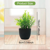 Maxbell Mini Artificial Greenery Potted Plant for Decoration Bathroom Shelf