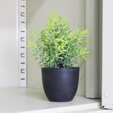 Maxbell Mini Artificial Greenery Potted Plant for Decoration Bathroom Shelf