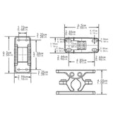 Maxbell Door Retainer Replacement Heavy Duty Parts Limiter for Truck RV Motorhomes