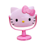 Maxbell Kitty Shape Mirror Portable Cartoon with Stand for Girl Woman Dressing Table Pink