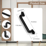 Maxbell Barn Door Pull Handle Black Hardware for Farmhouse Garage Sliding Barn Doors