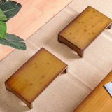 Maxbell Wood Low Stool Creative Furniture Under Desk Footrest for Desk Tatami Office