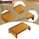 Maxbell Wood Low Stool Creative Furniture Under Desk Footrest for Desk Tatami Office