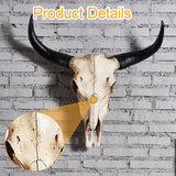 Maxbell Animal Skull Wall Sculpture Rustic Wall Hanging for Home Bedroom Living Room