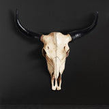 Maxbell Animal Skull Wall Sculpture Rustic Wall Hanging for Home Bedroom Living Room