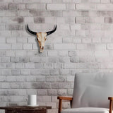 Maxbell Animal Skull Wall Sculpture Rustic Wall Hanging for Home Bedroom Living Room