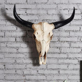 Maxbell Animal Skull Wall Sculpture Rustic Wall Hanging for Home Bedroom Living Room