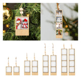 Maxbell 2 Pieces Mini Picture Frame Picture Holder for Office Wedding Party Birthday 7x4.7x0.8cm