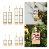 Maxbell 2 Pieces Mini Picture Frame Picture Holder for Office Wedding Party Birthday 7x4.7x0.8cm