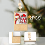 Maxbell 2 Pieces Mini Picture Frame Picture Holder for Office Wedding Party Birthday 7x4.7x0.8cm