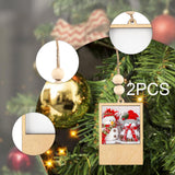 Maxbell 2 Pieces Mini Picture Frame Picture Holder for Office Wedding Party Birthday 7x4.7x0.8cm