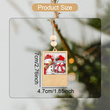 Maxbell 2 Pieces Mini Picture Frame Picture Holder for Office Wedding Party Birthday 7x4.7x0.8cm