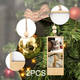 Maxbell 2 Pieces Mini Picture Frame Picture Holder for Office Wedding Party Birthday 11.5x4.7x0.8cm