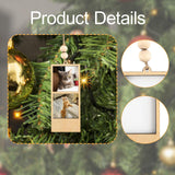 Maxbell 2 Pieces Mini Picture Frame Picture Holder for Office Wedding Party Birthday 11.5x4.7x0.8cm