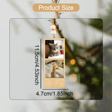 Maxbell 2 Pieces Mini Picture Frame Picture Holder for Office Wedding Party Birthday 11.5x4.7x0.8cm