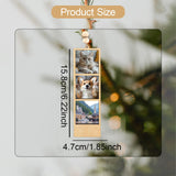 Maxbell 2 Pieces Mini Picture Frame Picture Holder for Office Wedding Party Birthday 15.8x4.7x0.8cm