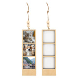 Maxbell 2 Pieces Mini Picture Frame Picture Holder for Office Wedding Party Birthday 15.8x4.7x0.8cm