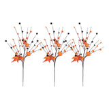 Maxbell 3x Artificial Maple Leaf Branch Pumpkin Branch for Home Decor Holiday Office