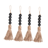 Maxbell Wood Bead Garland Tassel Ornament for Farmhouse Christmas Tree Closet Handle