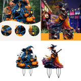 Maxbell Acrylic 2D Flat Girl Garden Stake Garden Sign for Porch Party Supplies Fence Lantern