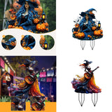 Maxbell Acrylic 2D Flat Girl Garden Stake Garden Sign for Porch Party Supplies Fence Lantern