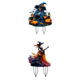 Maxbell Acrylic 2D Flat Girl Garden Stake Garden Sign for Porch Party Supplies Fence Lantern