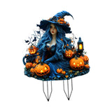 Maxbell Acrylic 2D Flat Girl Garden Stake Garden Sign for Porch Party Supplies Fence Lantern