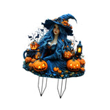 Maxbell Acrylic 2D Flat Girl Garden Stake Garden Sign for Porch Party Supplies Fence Lantern