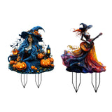 Maxbell Acrylic 2D Flat Girl Garden Stake Garden Sign for Porch Party Supplies Fence Lantern