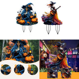 Maxbell Acrylic 2D Flat Girl Garden Stake Garden Sign for Porch Party Supplies Fence Lantern