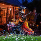 Maxbell Acrylic 2D Flat Girl Garden Stake Garden Sign for Porch Party Supplies Fence Guitar
